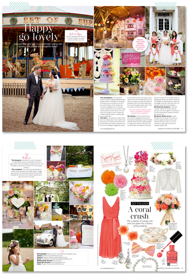 Wedding Flowers magazine May June 2014