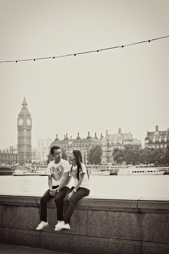 creative London engagement photography