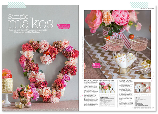 Marianne Taylor for Bridal Musings in Wedding magazine.