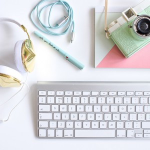 Feminine Desktop Still Life Stock Photography for your brand by Marianne Taylor