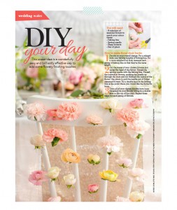 Marianne Taylor Photography & Fairynuff Flowers DIY in Wedding Flowers magazine.