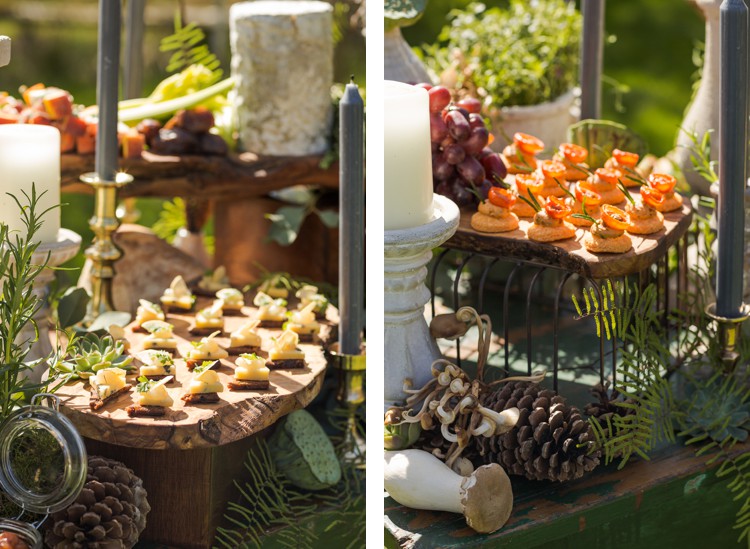 Beautiful rustic autumnal charcuterie table. Click through to see more!