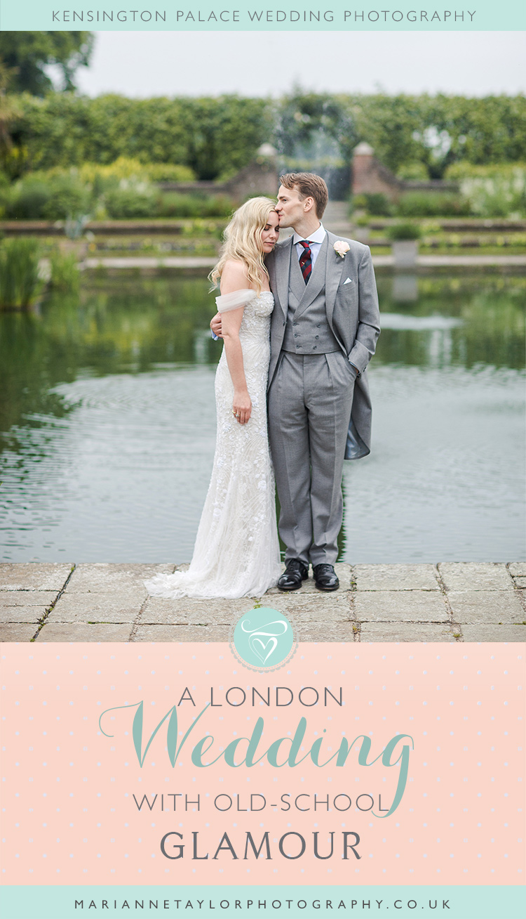 Kensington Palace Orangery wedding photography by Marianne Taylor. Click through to see more old-school glamour!