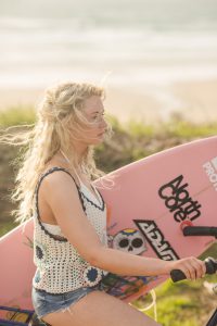 Cornwall lifestyle portraits of surfer Lucie Donlan by Marianne Taylor. Click through to see more!