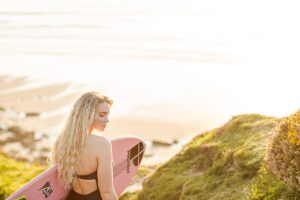 Cornwall surf lifestyle photography with Lucie Donlan by Marianne Taylor.