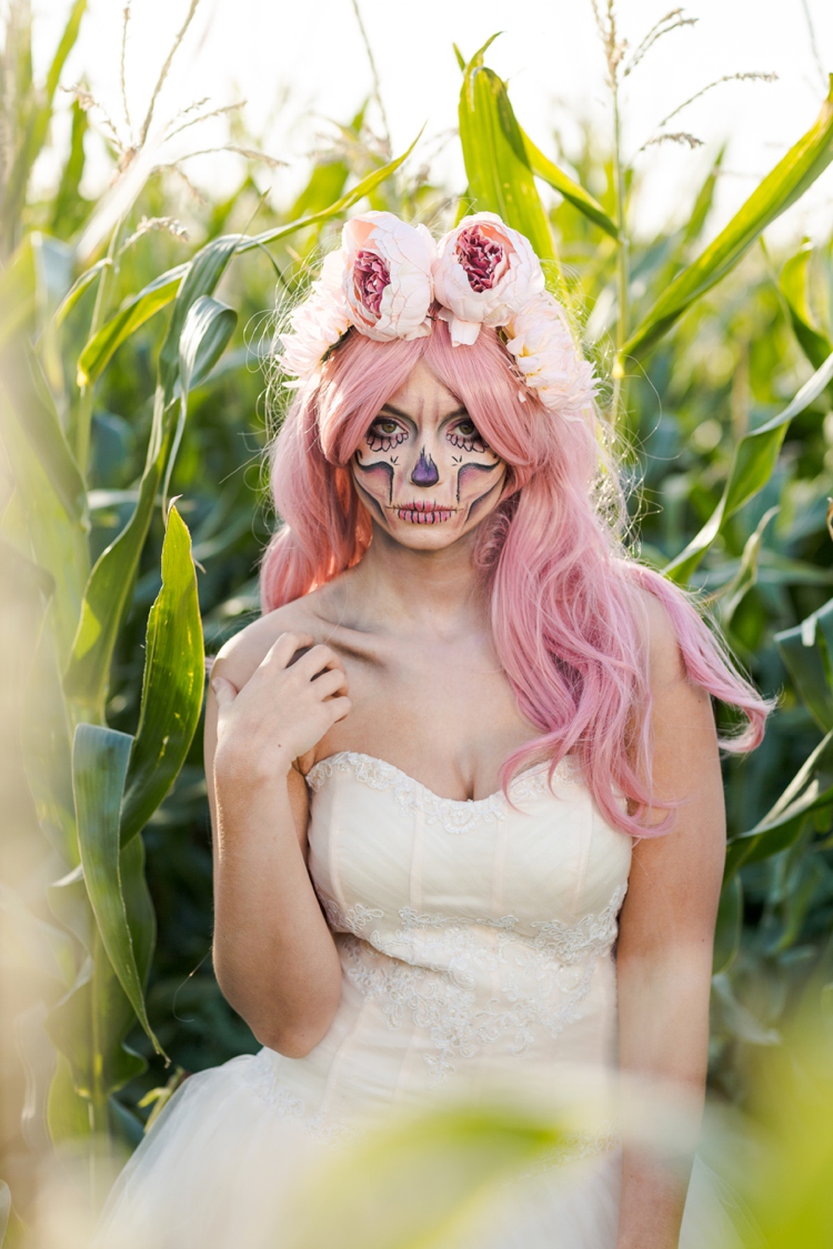 Halloween candy skull bride.