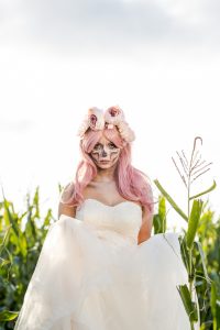 Halloween candy skull bride.